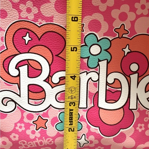 NWOT Barbie Pink Floral Cosmetic Bag - Picture 8 of 10